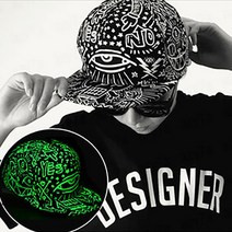 빛나는 야광 스냅백 힙합모자 파티모자