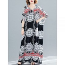 여성을위한 짧은 소매 대형 새틴 빈티지 꽃 드레스 캐주얼 느슨한 맥시 긴 여름 해변 복장 우아한 의류 2022