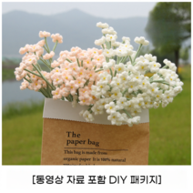 코바늘 사계절 손 뜨개질 DIY 취미키트 꽃 다발 태교 니트 왕초보 만들기 세트, 9  안개꽃 DIY패기지+상자포함
