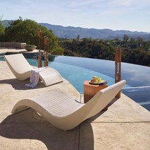 선베드 비치의자 수영장 라탄 풀빌라 호텔 소파 벤치, 업그레이드 된 두꺼운 침대 (갈색)  시트