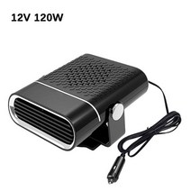사무용 1000W 12V/24V 자동차 히터 전기 난방 팬 휴대용 건조기 앞 유리 김서림 제거 성에 제거기 가정용, 01 12V black