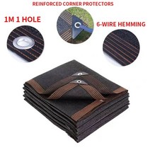 낙석방지망 안전방망 휘장막 수직보호망 멀티망 러셀망 낙하물방지망 분진망 두꺼운 핀 음영 속도 안티 블랙 음영 그물 야외 자동차 차고 비 창고 음영 그물 48, 검은색, 5x5m