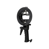 Fotodiox 프로 플래시 브래킷 홀더 핸들 포함 스피드라이트 건 및 보웬 마운트 스트로브용 반사판 소프트박스 스누트 우산과 함께 사용
