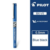 12 개/몫 도매 일본 파일럿 V5 액체 잉크 펜 0.5mm 7 색 BX-V5 표준 오피스 및 학교 문구, blue black