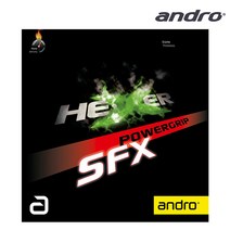 안드로 헥서 파워그립 SFX 러버 탁구용품점, 레드