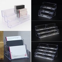 투명 아크릴명함꽂이 3종 3단 메모홀더 카드꽂이, 8단