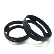 Mingjin 니콘 캐논 소니 펜탁스 후지필름 카메라 용 37mm-62mm 금속 중공 렌즈 후드 태양 그늘 커버, 49mm