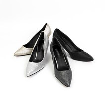 [신난다슈] 펌프스 힐 7cm 4종 여성구두 블링블링 글리터 스틸레토힐 웨이브라인 파티 하이힐