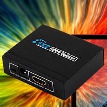 HDMI 1대2 분배기 V1.4지원 스플리터 모니터 연결 HDMI 음성 영상 완벽출력, 분배기 PV_209