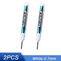 마커 펜 낙서 방수 영구 연필 플라스틱 유리 스톤 금속 세라믹 목공 색칠 도구, 2PCS 0.7MM