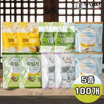 [KT알파쇼핑]착한떡 인기5종 100개(달콤한우유백설기 쑥설기 호박모듬떡 쑥인절미 쑥개떡)