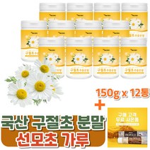 국산 구절초 추출 분말 12통 용기형 1800g 선모초 가루 추출물/구절초 판매 파는곳/ 기획구성