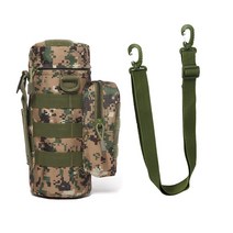 백패킹 하이킹 장비여행 도구 주전자 세트 캠핑 을위한 야외 전술 군사 몰리 물 가방 병, 04 Camouflage A strap