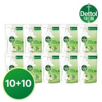 데톨 포밍 핸드워시 애플블로썸 리필 10개 + 10개, 20개, 200ml