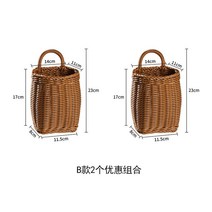 브레드박스 생강 바구니 잘 했어 엮어짠바구니 주방 빈티지 벽걸이바구니 핸드식 작은꽃바구니 식기 독립, 기본