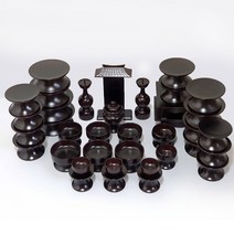 남원목기 옻칠 제기세트 37p, 1세트