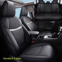패션 자동차 시트 커버 인조 가죽 내부 풀 도요타 셀렉트 RAV4 2019, 03 Black 2019