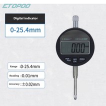 다이얼 표시기 게이지 12.7mm25.4mm 디지털 깊이 전자 깊이 깊이 마이크로미터, 03 25.4mm indicator