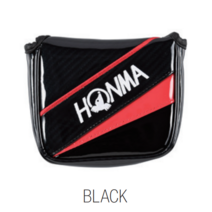 혼마 22년 골프 퍼터 클럽 헤드 커버 골프용 카바 블레이드 말렛 자석 골프채, 말렛블랙