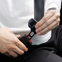 안전벨트 연장클립 길이연장 보조 벨트 커버 용퓸, 21mm타입 (일반형) 블랙