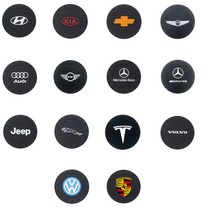 자동차 컵홀더 패드 받침대 로고 악세사리, 제네시스, 1개