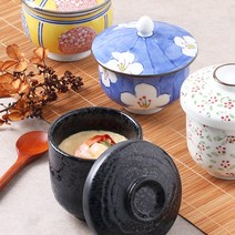 일본식 계란찜 그릇 차완무시 차왕무시 자완 자왕무시, 1개, 13-투톤꽃 차완무시