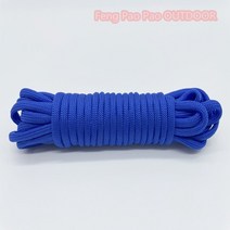 서바이벌용품 성 동호회 생존키트 미터 위한 파라 코드 스탠드 코어 낙하산 코드 끈 야외 도구 캠핑 로프 하이킹 빨랫줄, 푸른, 30m