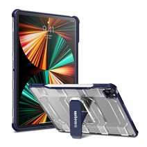 Wlons 아이패드 프로 밀리터리 그레이드 아머 케이스, 프로12.9 네이비