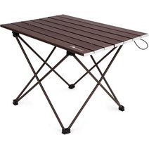 헬리녹스 오리지널 정품 Moon Lence 캠핑 테이블 알루미늄 롤 야외 하이킹 BBQ 접이식 컴팩트 초경량 수납, 02 브라운_02 Medium