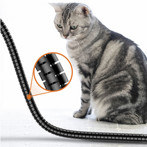 고양이전선보호캡 매직케이블 전기선정리 사무실랜공사 쫄대 헤리컬밴드 전선정리 케이블타이 케이블선정리 래핑 멀티탭정리 랜선정리 컴퓨터선정리 책상 클램프, 매직케이블1.5mx8mm