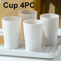 Plastic Water Jug with Handle High Capacity Water Bottle Portable Kettle Drink Container Lemonade Di, [9] Cup 4PC