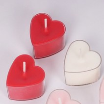 캔들마노 하트 티라이트컵 티라이트용기, 100개입