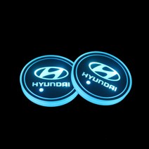 Ecool LED 차량 컵홀더 무드등 차량용품 1SET 2P 다양한 모델, 현대