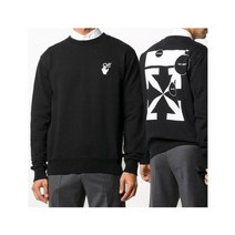 [OFFWHITE] 20FW 컷히어 애로우 맨투맨 슬림 OMBA025F20FLE0071001