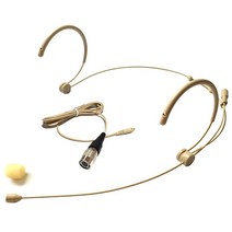 YPA MICROPHONES Microdot 4016 오디오 테크니카 무선 시스템용 헤드셋 헤드웨어 마이크 - 4핀 히로세 타입 커넥터가 있는 탈착식 케이블 전방향