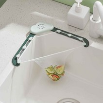 거와스 대용량 싱크대 거름망(100P) 거치대 세트, 그린, 1세트