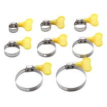 5Pcs 스테인레스 스틸 핸들 호스 클램프 원형 공기 물 파이프 연료 클립 패스너, 09 8-12mm-2