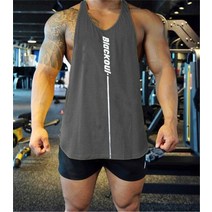 마라톤복 러닝싱글렛 헬스나시 짐웨어 땀복 남자 트랙탑 체육관 탱크 탑 남성 피트니스 보디 빌딩 운동 코튼 민소매 셔츠 남성 여름 캐주얼 중항 undershirt crossfit, 어두운 회색, xxl