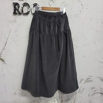 벅시루 여성 노바디진 밴딩 골덴 롱스커트 251