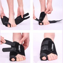 뒤틀린 발가락 바로잡는 무지외반 보호대 큐어밴드 발가락관절, 좌측