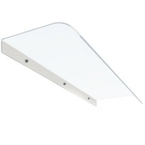 아크릴어닝 간판 지붕 설치 테라스 가림막 옥상 썬룸, 40x120cm투명 파사드 설치