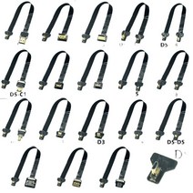 FPC 리본 플랫 HDMI 호환 케이블 D5 FPV HD 90 도 왼쪽 오른쪽 어댑터 20 핀 피치 멀티콥터 항공 사진, 20 A3-A4_05 50cm