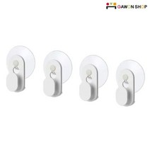 이케아 GLOMSTA 흡착식후크 4P세트/다용도후크/벽고정고리, 4P_1세트