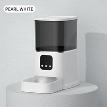 애완동물 자동급식기 카메라 피더 자동 애완 동물 스마트 음성 레코더 앱 제어 타이머 와이파이 그릇과 고양이 개밥 디스펜서, 없음, White+App