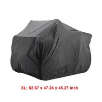 오토바이 부품 XL-3XL 블랙 ATV 비치 쿼드 커버 범용 방수 차량 스쿠터 카트, 01 XL