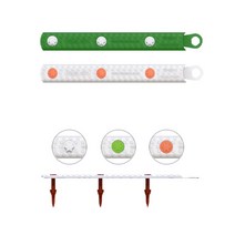 학교 운동장 테니스 공원 육상 트랙 라인 방과후 균형발달 체육교구 달리기 동아리, 흰 플레이트 - 흰 못