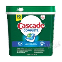식기세척기 세제 90개 1.34kg Cascade, 1개