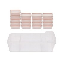 씨밀렉스 보관 용기 핑크 260ml 17p + 트레이 세트, 18개