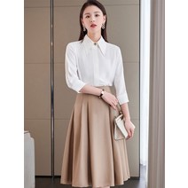 빅카라 블라우스 둥근카라블라우스 브이넥 셔츠 아름답고 세련된 쉬폰 탑 스커트 큰 칼라 캐주얼 올 매치 화이트 바닥