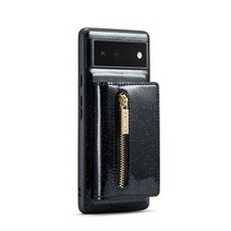 자석 분말 클러치판 DG.MING-글리터 파우더 케이스 구글 픽셀 6 7 프로 용 마그네틱 지갑 카드 홀더 디자, 01 01_04 Google Pixel 7 Pro